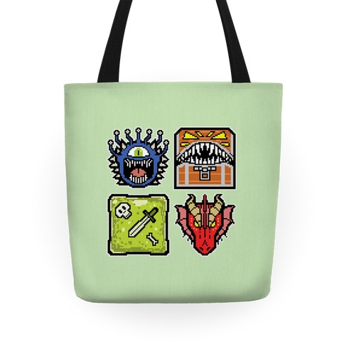 Pixel DnD Monsters Tote