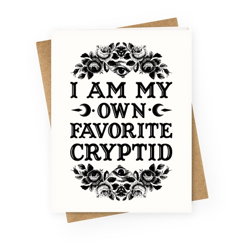 Favorite Cryptid Greeting Card