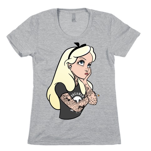 Punk Alice Parody Womens T-Shirt