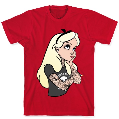 hvad som helst Samme Hængsel Punk Alice Parody T-Shirts | LookHUMAN