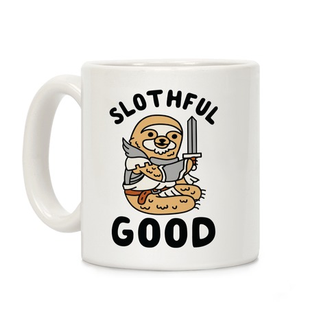Slothful Good Sloth Paladin Coffee Mug