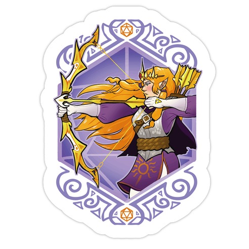 DnD Princesses: Zelda Archer Die Cut Sticker