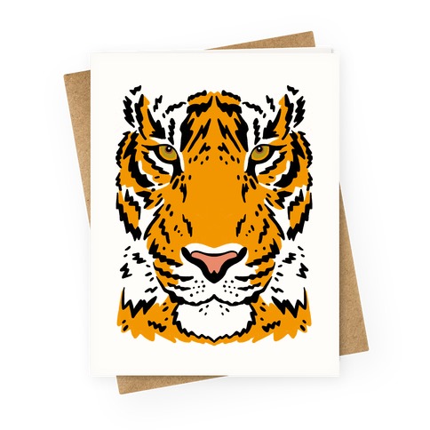 Tiger Stare Greeting Card