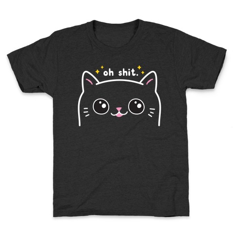 Cuss Cat Oh Shit Kids T-Shirt