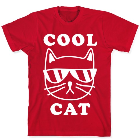 pour enfants & adultes-Noir-Cool Cat vous aime Cool Cat vêtements Cool Cat Shirt 