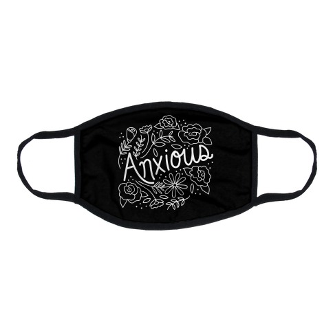 Anxious Florals Flat Face Mask