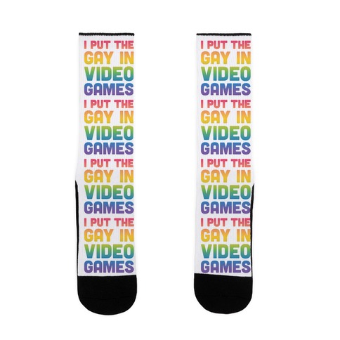 I Put The Gay In Video Games Sock