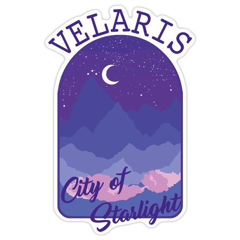 Velaris City of Starlight Die Cut Sticker
