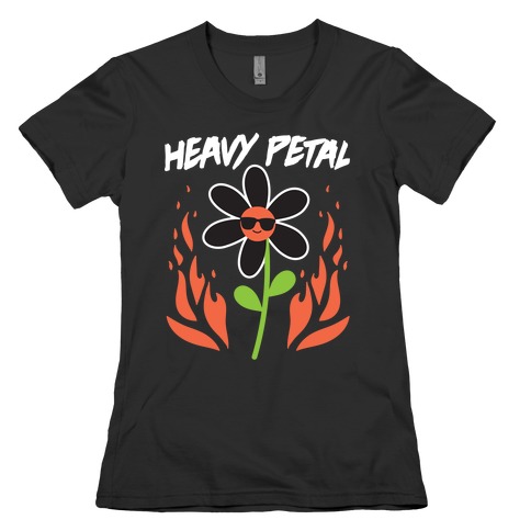 Heavy Petal Flower Womens T-Shirt