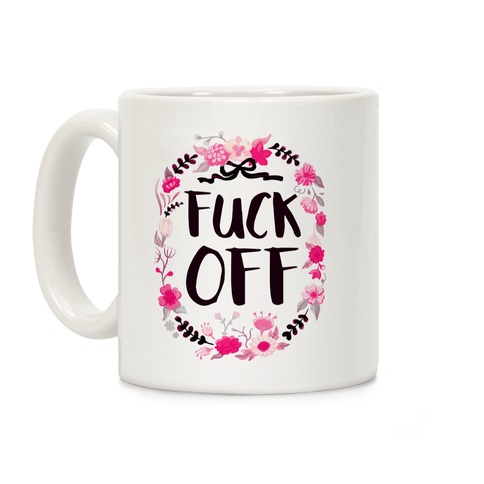 Floral F*** Off Coffee Mug