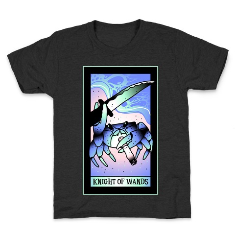 Knight Of Wands Smoking Crab Tarot Kids T-Shirt