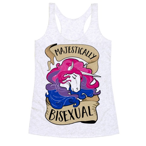 Majestically Bisexual Racerback Tank Top