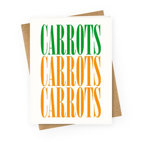 Carrots Greeting Card