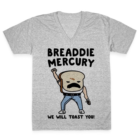 Breaddie Mercury Parody V-Neck Tee Shirt