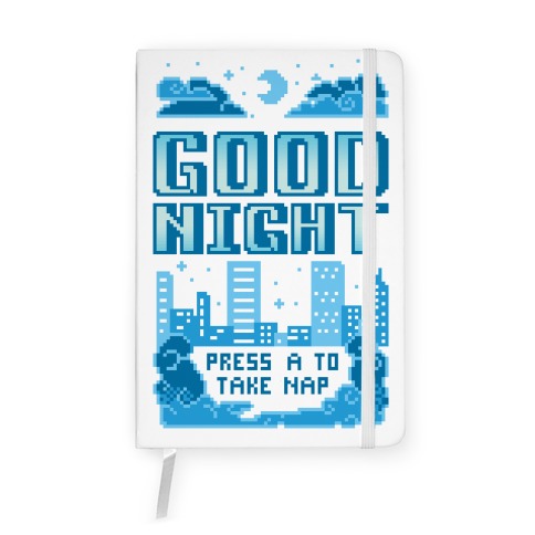 Good Night Game Over Screen Notebook