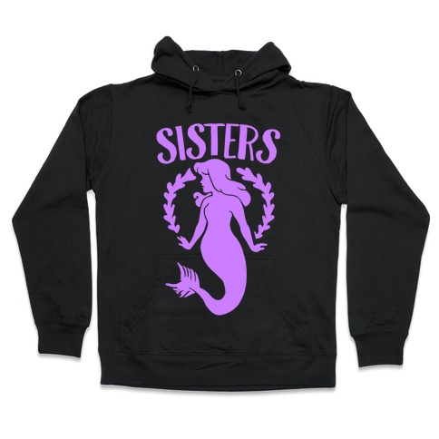Mermaid Sisters (Purple) Hooded Sweatshirt