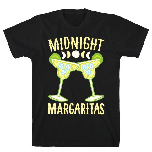 Midnight Margaritas White Print T-Shirt