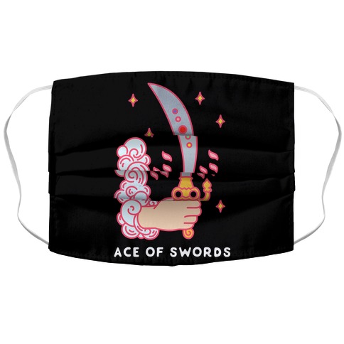 Ace of Swords Space Sword Accordion Face Mask
