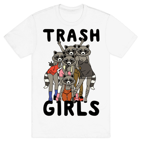 3600 white z1 t trash girls raccoons