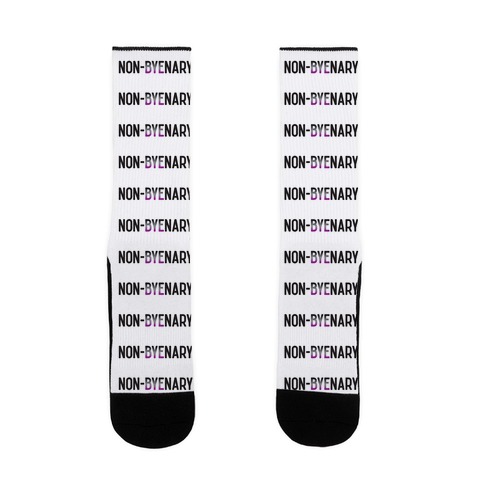 Non-byenary Asexual Non-binary Sock