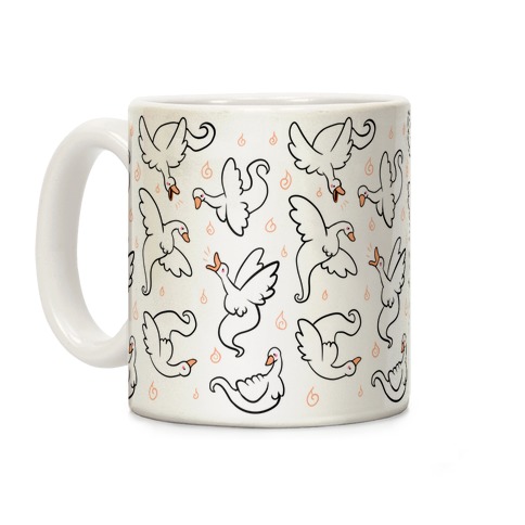 Goose Ghost Pattern Coffee Mug