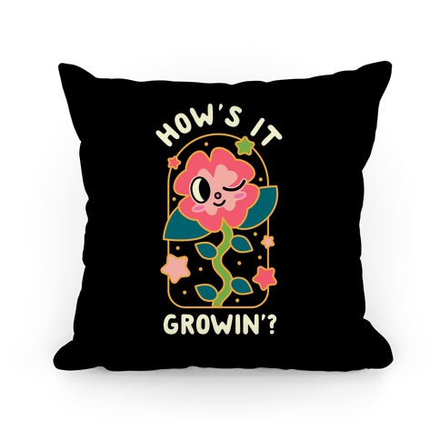 How's It Growin'? Waving Plant Friend Pillow