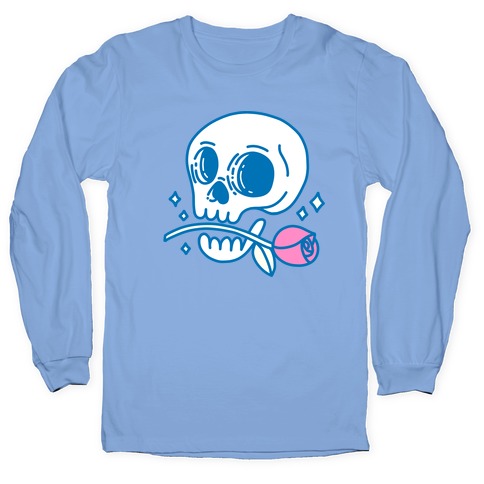 Hopeless Romantic Skull Long Sleeve T-Shirt