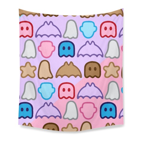 Spoopy Cereal Parody Pattern Tapestry