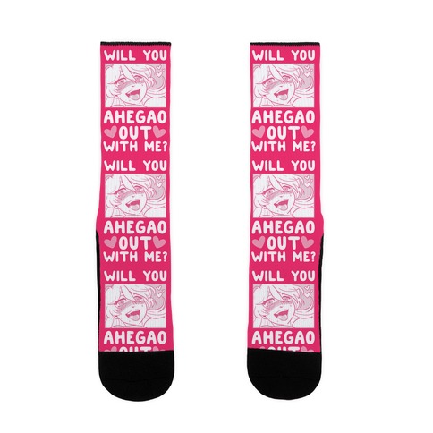 Will You Ahegao Out With Me Sock