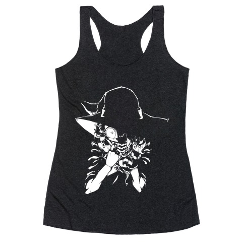Witch In The Dark Racerback Tank Top