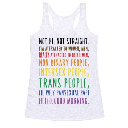 Kehlani Queer Identity Pride Quote Racerback Tank Top