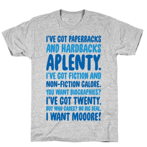 Book Lover's Part of Your World Parody T-Shirt