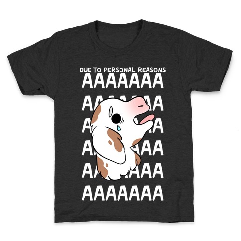 Due To Personal Reasons AAAA Baby Goat Kids T-Shirt