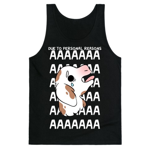 Due To Personal Reasons AAAA Baby Goat Tank Top