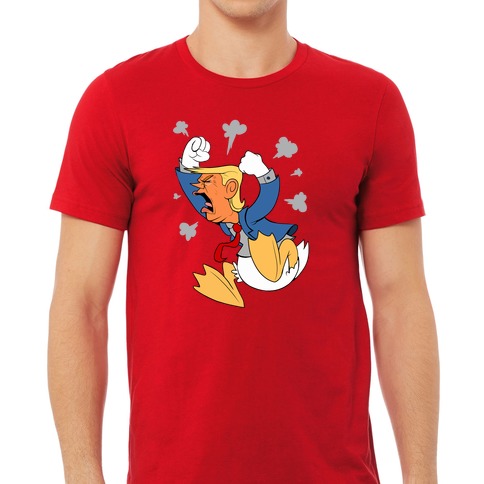 Donald Duck Short sleeve Men T Shirt K779 Funny Donald Trump