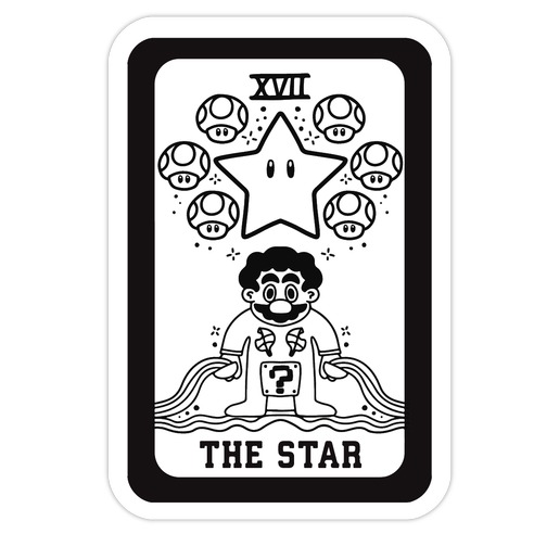 The Star Tarot Die Cut Sticker