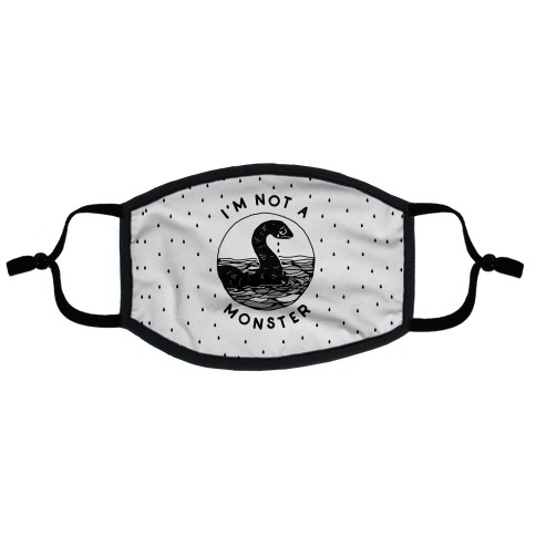 I'm Not a Monster (Nessy) Flat Face Mask