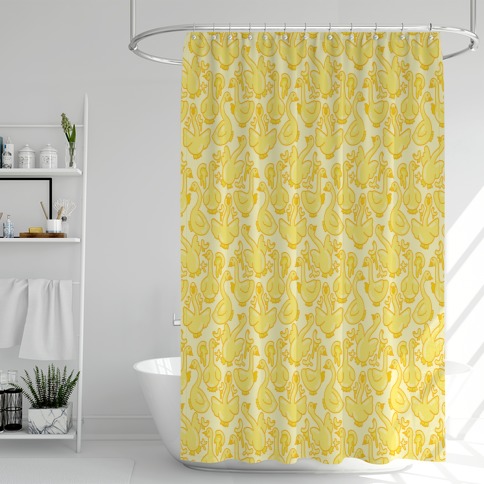Mac and Geese  Shower Curtain