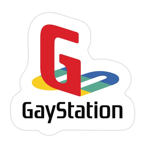 Gay Station  Die Cut Sticker