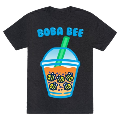 Boba Bee White Print T-Shirt