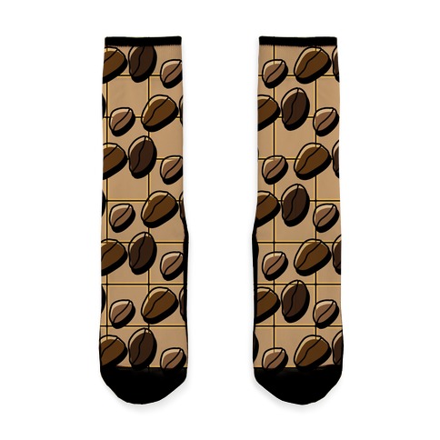 Coffee Bean Pattern Sock