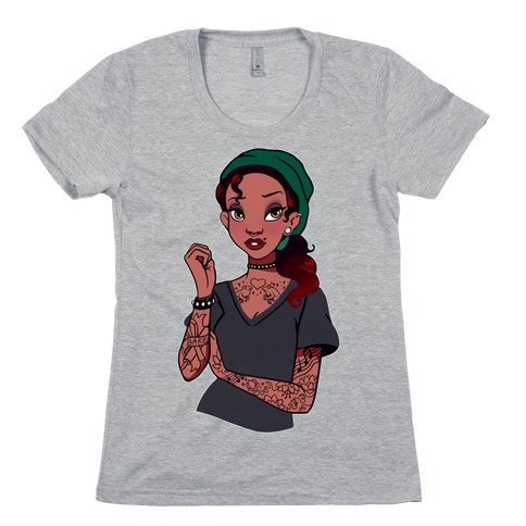 Punk Princess Tiana Parody Womens T-Shirt