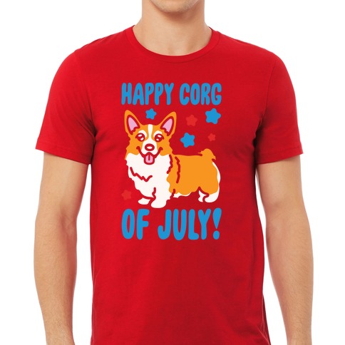 Happy 4th July Corgis Women's Cotton T-Shirts