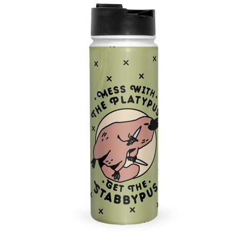 Mess With The Platypus Get the Stabbypus Travel Mug