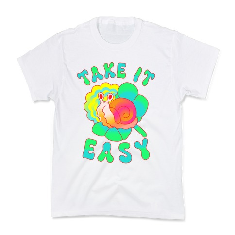 Take It Easy Groovy Snail Kids T-Shirt