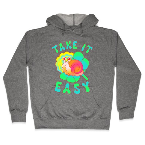 Take It Easy Groovy Snail Hooded Sweatshirt