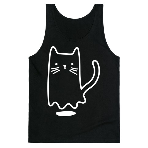 Ghost Cat (White) Tank Top