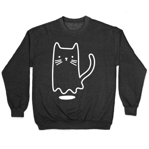Ghost Cat (White) Pullover