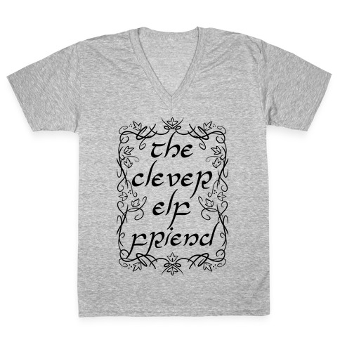 The Clever Elf Friend V-Neck Tee Shirt