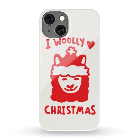 I Woolly Love Christmas Llama Phone Case